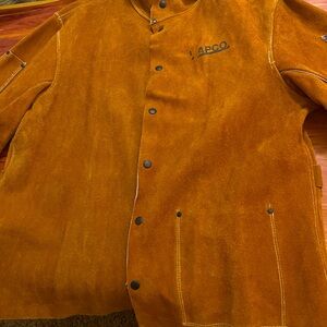Pure leather welding jacket